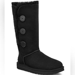 Bailey Suede Button Triplet II Water-Repellent Tall Boots